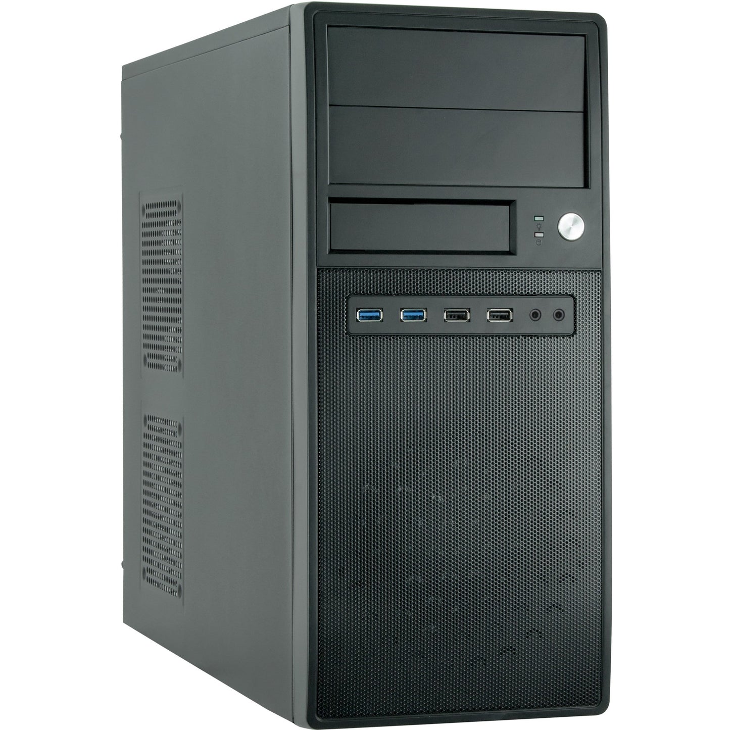 Chieftec CG-04B-OP. Midi Tower. PC. Crna. ATX. Micro ATX. SECC. 14cm