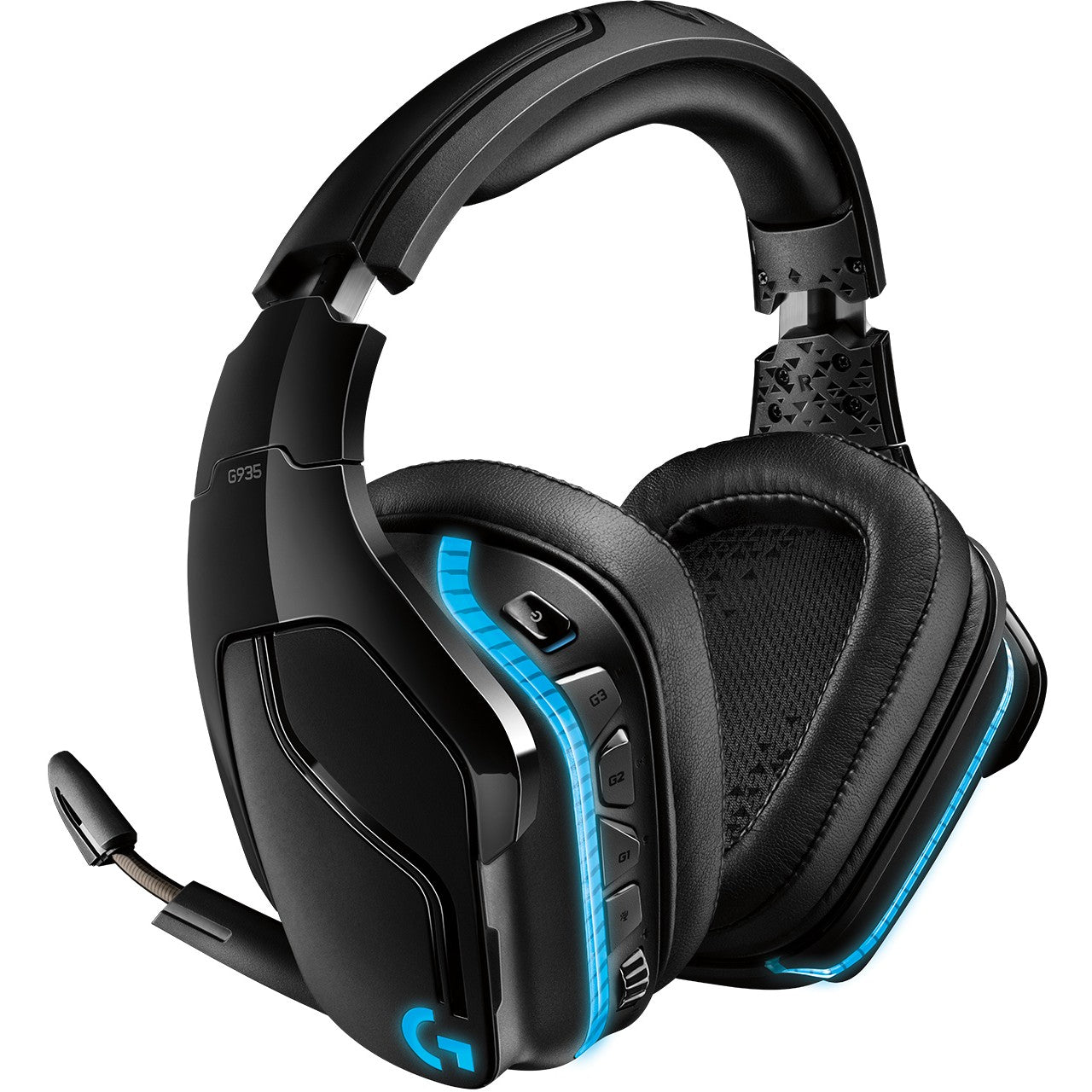 Logitech G G935 gejmerske slušalice. Bežične. Igranje. 20 - 20000 Hz. 379 g. Slušalice. Crne.