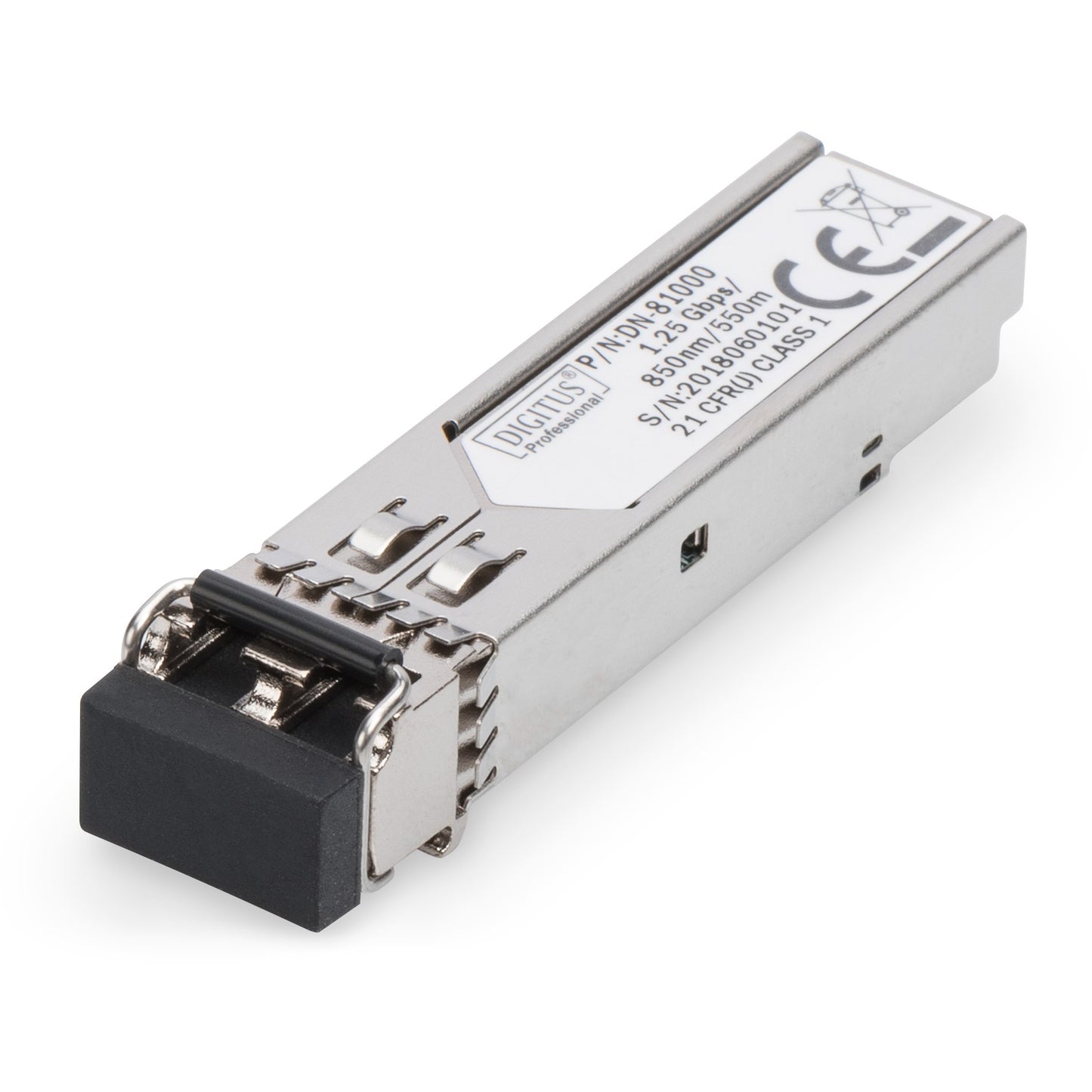 Digitus mini GBIC (SFP) modul. 1,25 Gbps. 0,55 km. Optička vlakna. SFP. LC. 50/125 µm. SX. 500 m