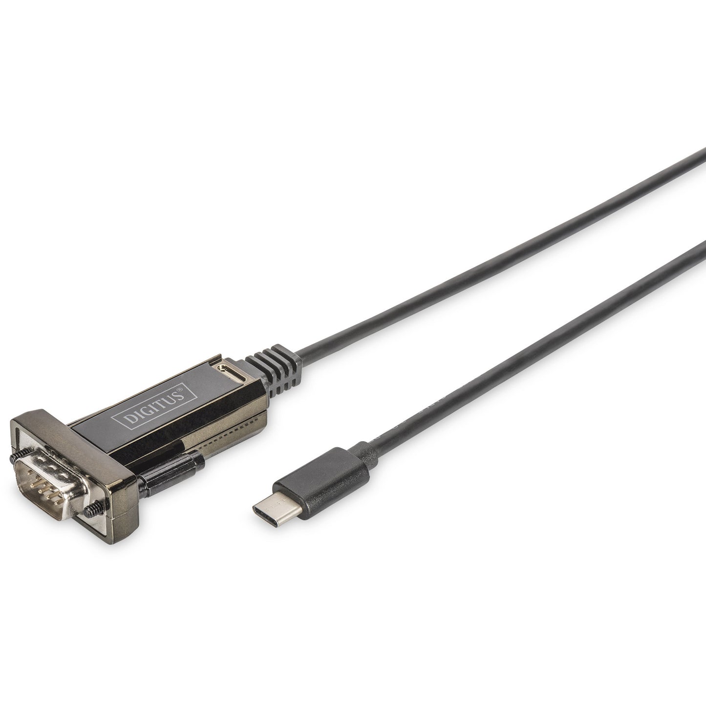 Digitus USB Type-C™ serijski adapter. Crni. 1 m. DB-9. Muški. Muški. Kina