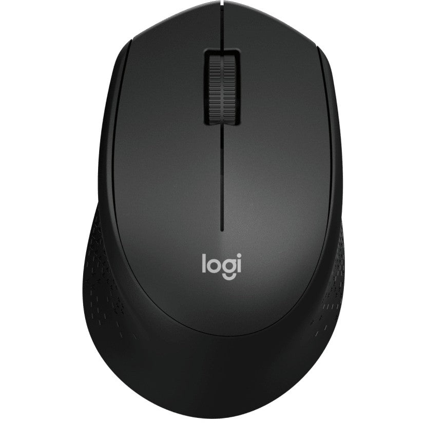 Logitech M330 SILENT PLUS. Za dešnjake. Mehanička. Bežična RF. 1000 DPI. Crna.