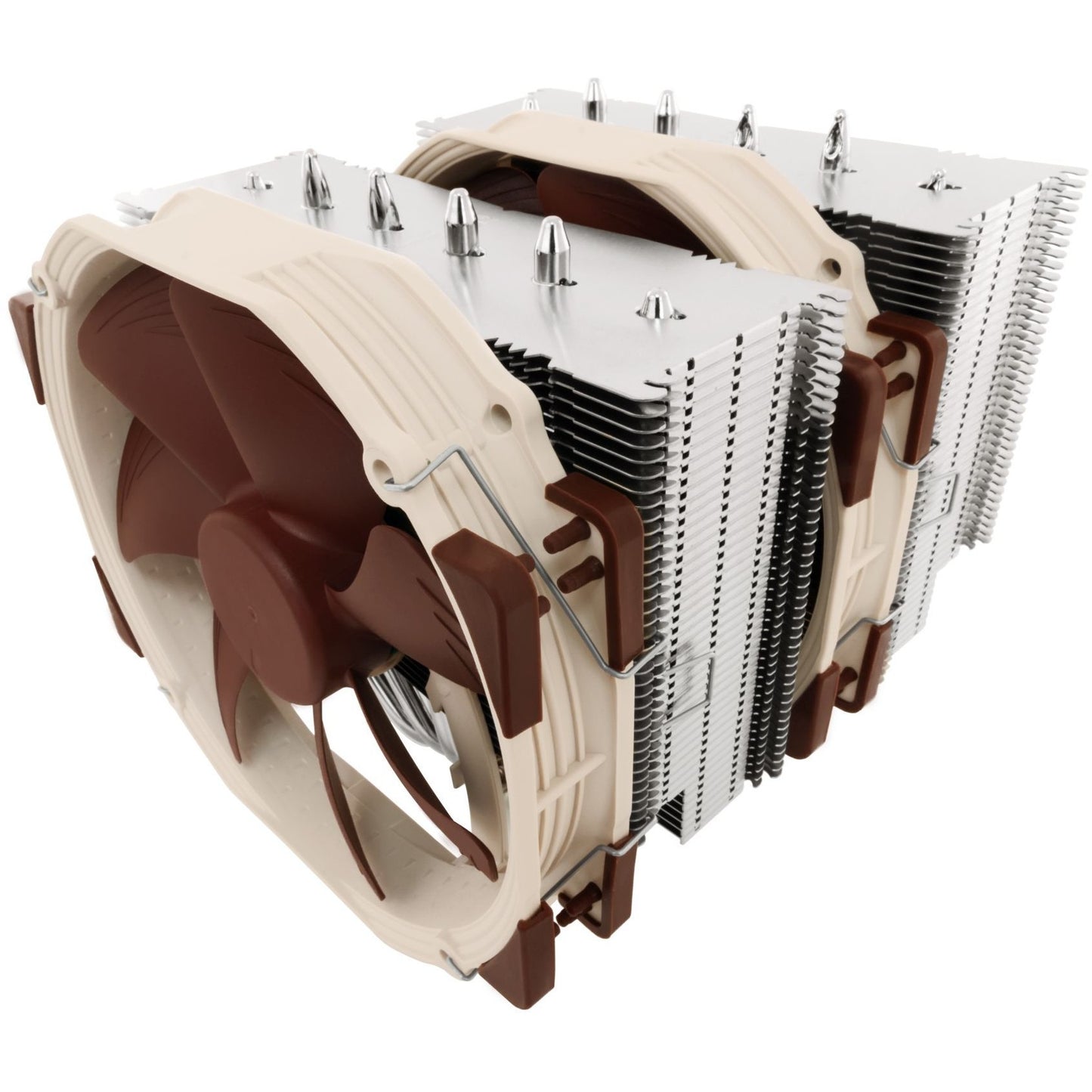 Noctua NH-D15. Hladnjak. 14 cm. 300 o/min. 1500 o/min. 140,2 m³/h. Bež. Smeđa. Čelik.