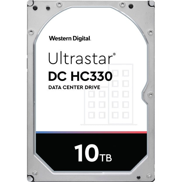 Western Digital Ultrastar DC HC330. 10TB. 7200 RPM. 256MB. 3.5". Serial ATA III