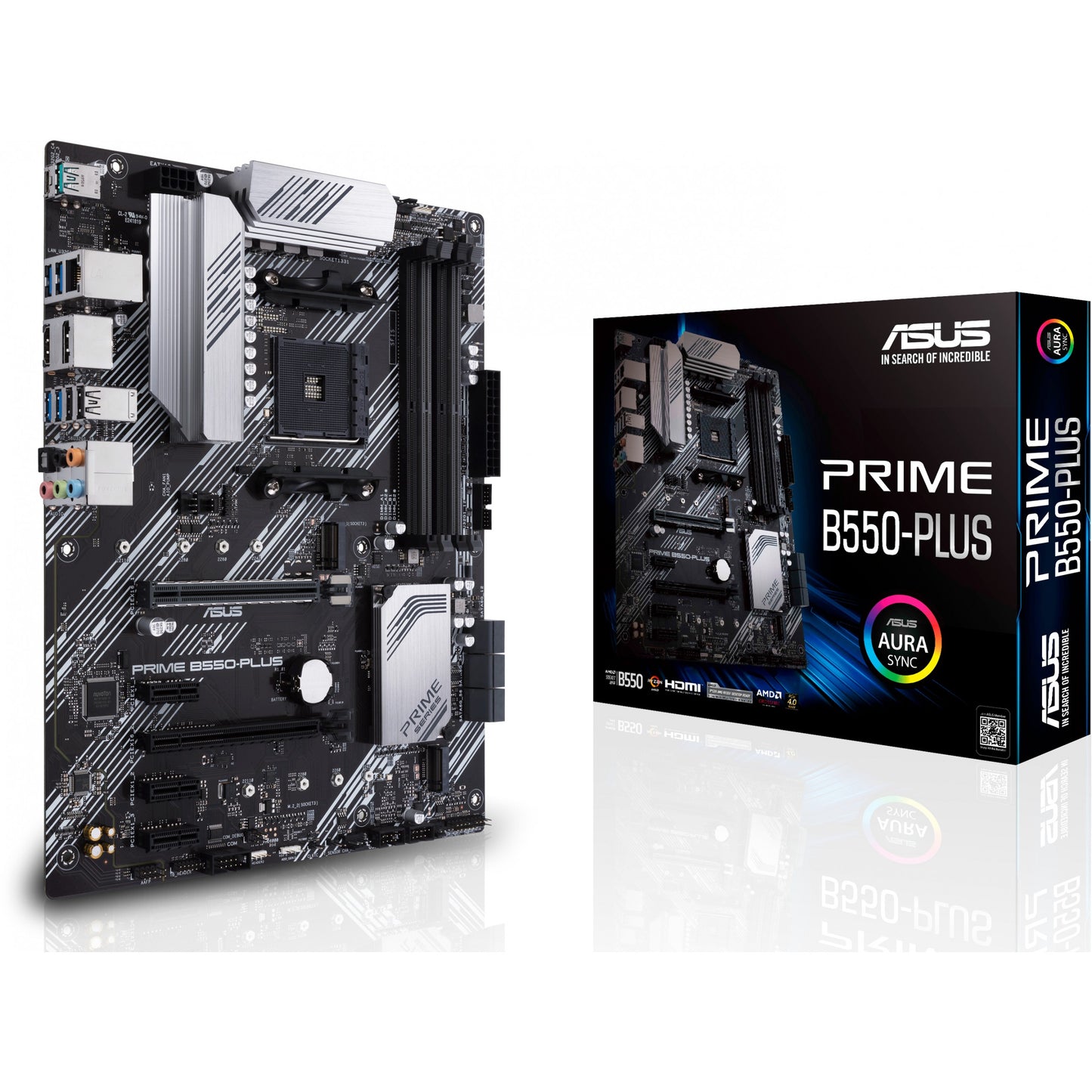 ASUS PRIME B550-PLUS. AMD. Podnožje AM4. AMD Ryzen 3000 serija. Podnožje AM4. DDR4-SDRAM. 128 GB