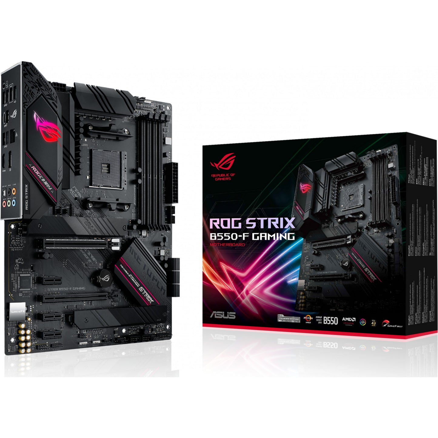 ASUS ROG STRIX B550-F GAMING. AMD. Podnožje AM4. AMD Ryzen 3000 serija. Podnožje AM4. DDR4 SDRAM. 128GB