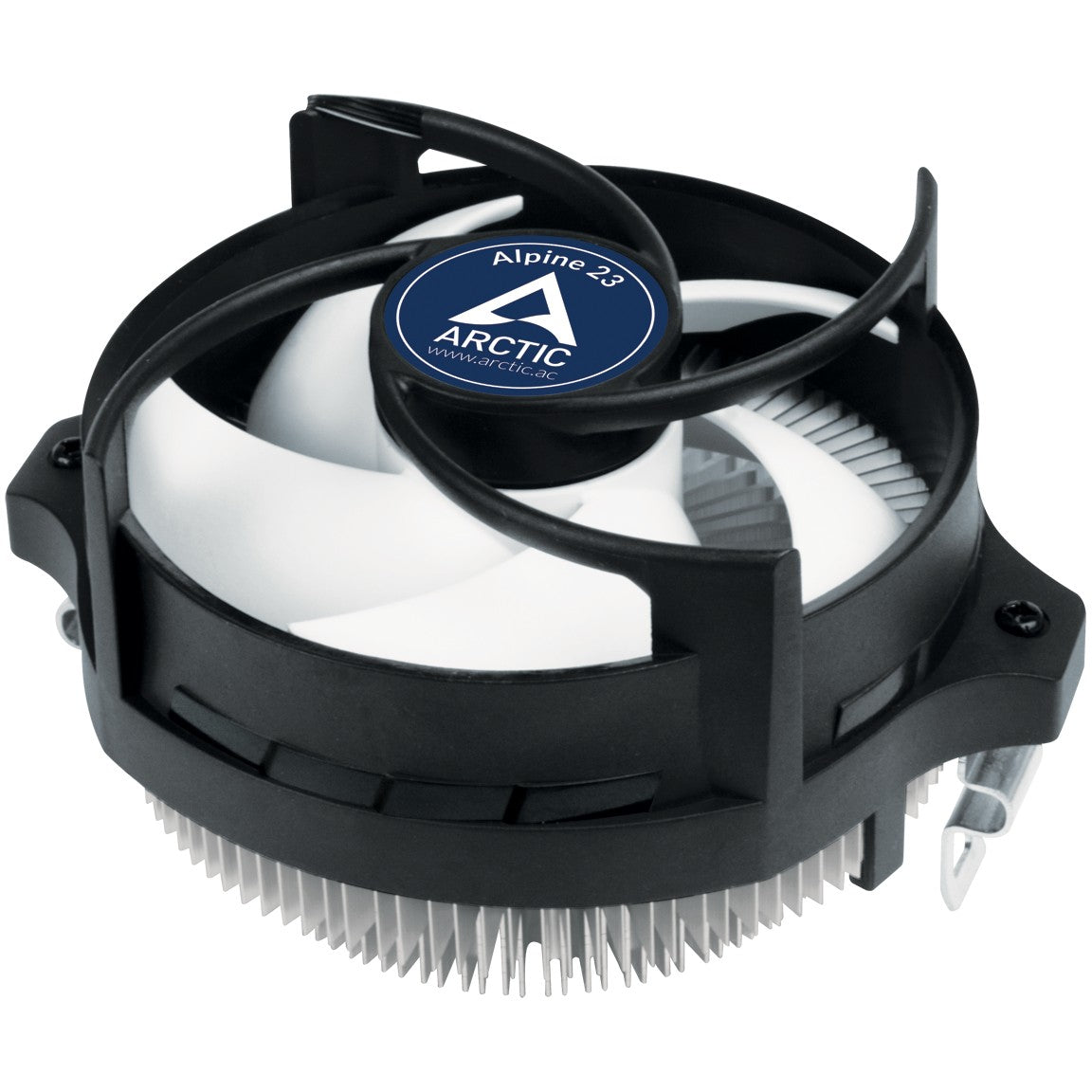 ARCTIC Alpine 23 - Kompaktni AMD CPU hladnjak. Zračno hlađenje. 9 cm. 100 RPM. 2000 RPM. 0.3 sina. Aluminij. Crni