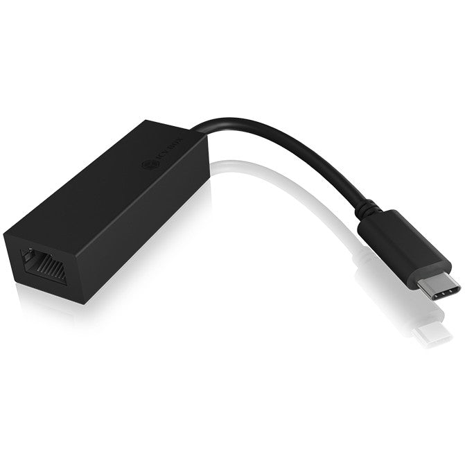 ICY BOX IB-LAN100-C3. USB 3.2 Gen 1 Type-C® na Gigabit Ethernet LAN adapter. Žični. USB Type-C. Ethernet. 1000 Mbps. Crni