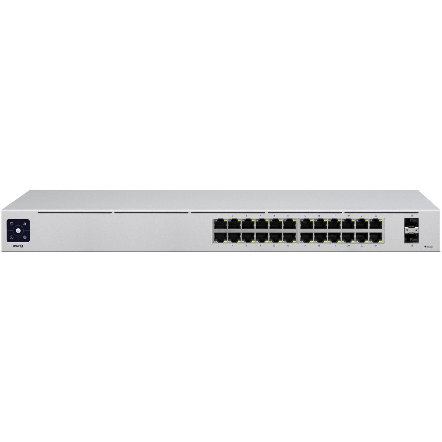 Ubiquiti UniFi USW-24. Upravljani. Sloj 2. Gigabit Ethernet (10/100/1000). Montažni u rack.