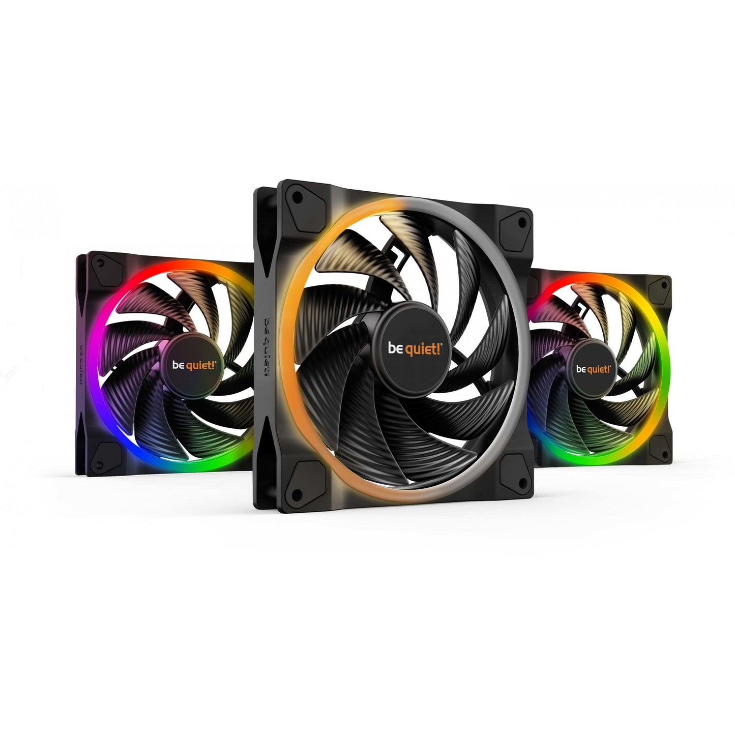 be quiet! Light Wings | 140mm PWM trostruki paket velike brzine. Ventilator. 14cm. 2200 RPM. 121,82 m³/h. Crni