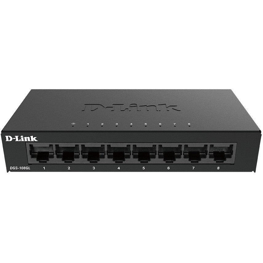 D-Link DGS-108GL. Neupravljani. Gigabit Ethernet (10/100/1000)