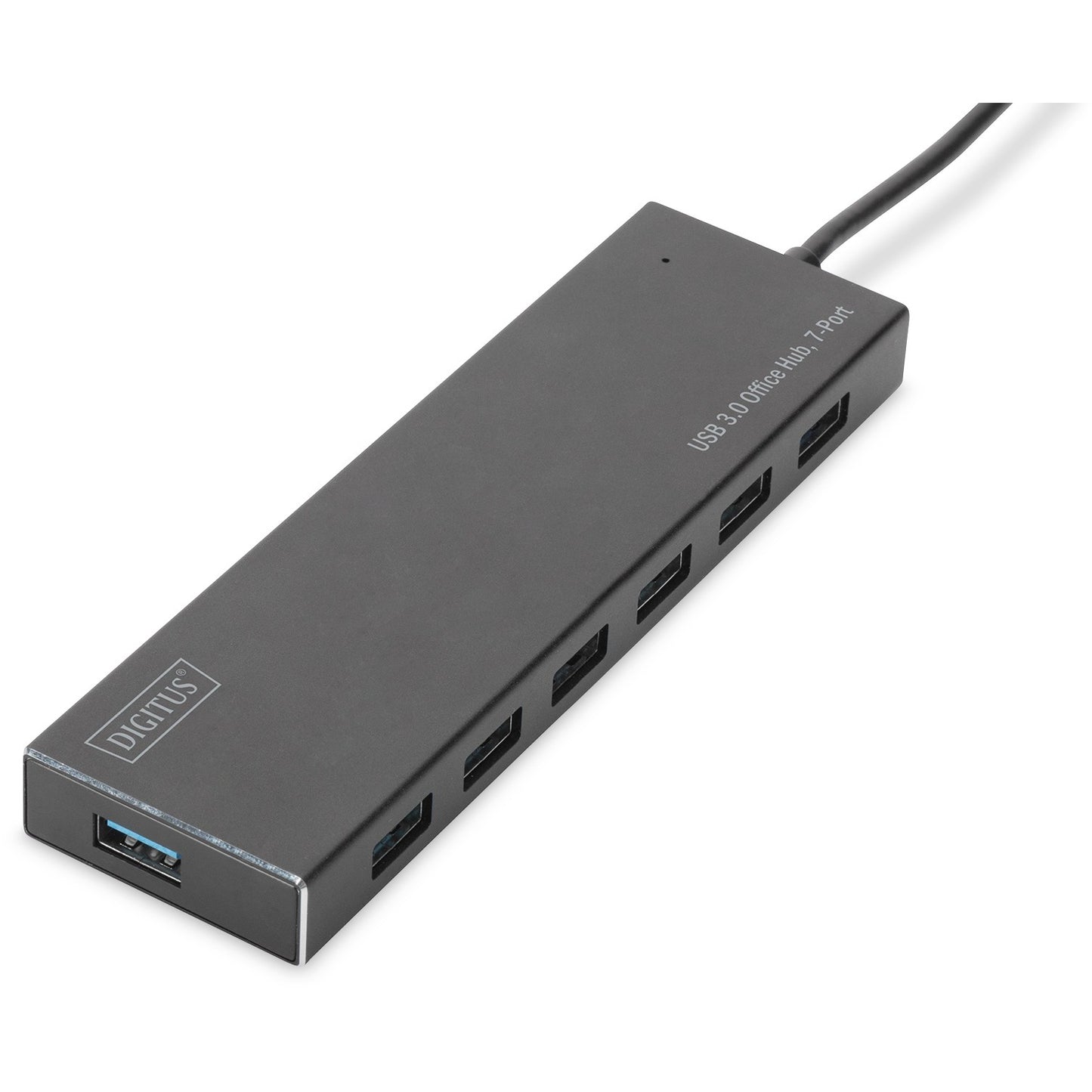 Digitus USB 3.0 kancelarijski hub. 7 portova. USB 3.2 Gen 1 (3.1 Gen 1) Tip-A. USB 3.2 Gen 1 (3.1 Gen 1) Tip-A. 5000 Mbps. Siva. Aluminijum. 1 m.