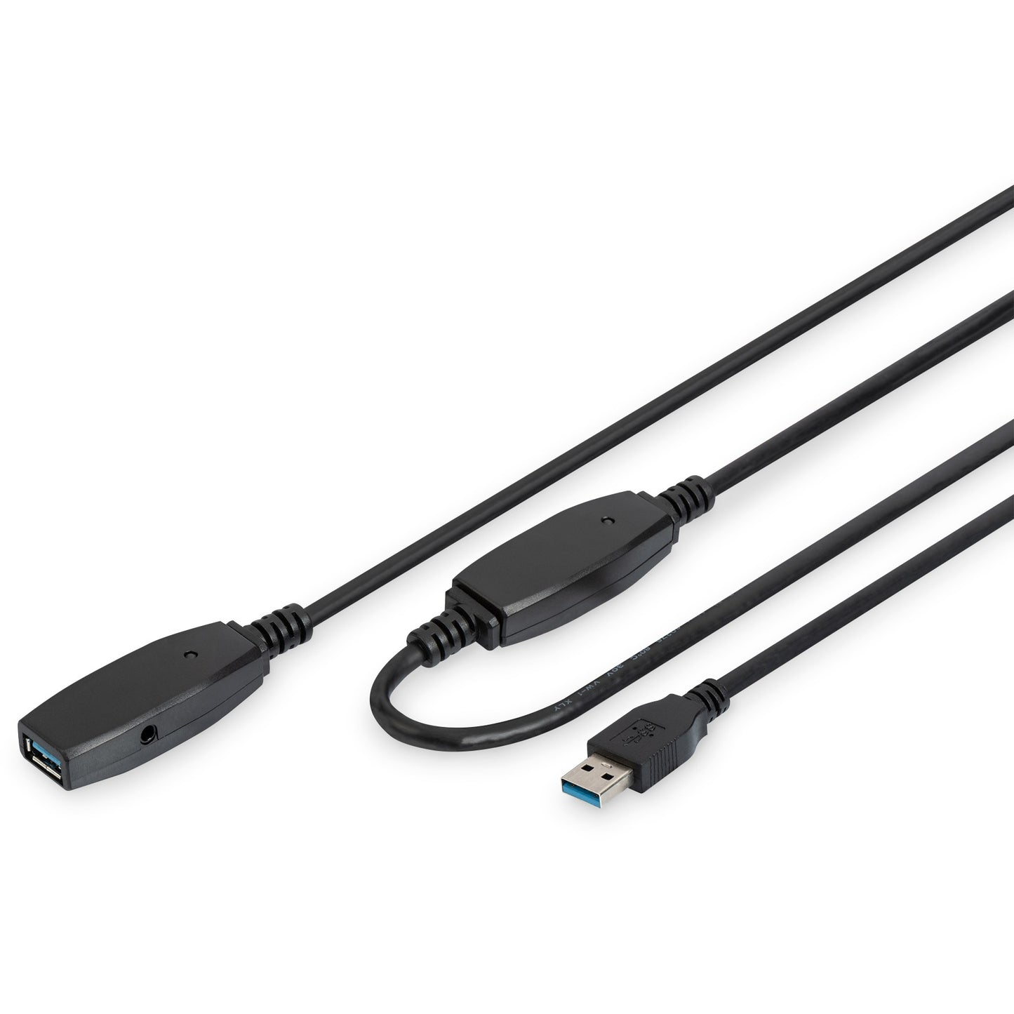 Digitus aktivni USB 3.0 produžni kabel. 15 m. USB A. USB A. USB 3.2 Gen 1 (3.1 Gen 1). 5 Gbit/s. Crni