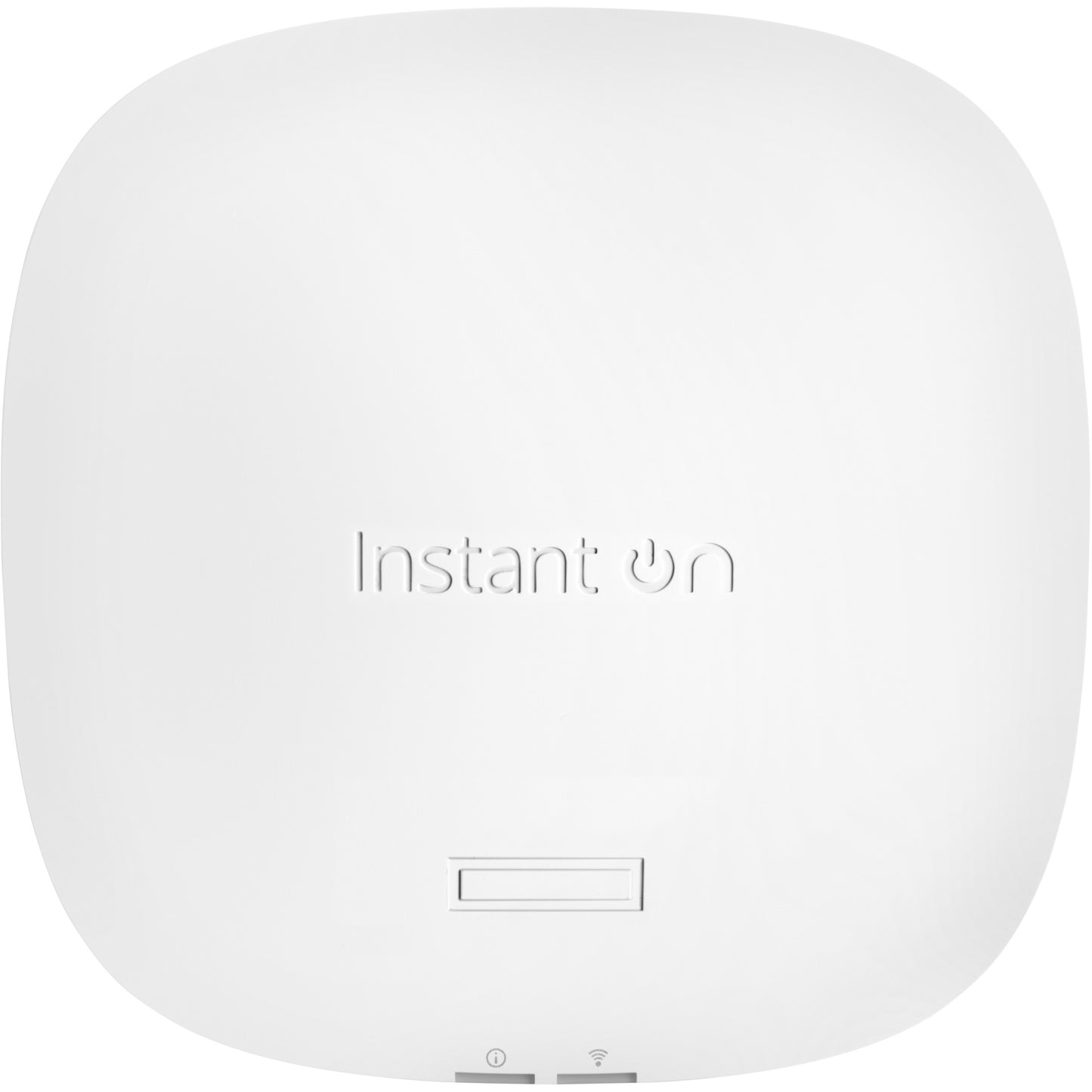 HPE Aruba Networking Networking Instant On Indoor Access Point Wi-Fi 6 4x4 (RW) AP25. 2.4GHz. 5GHz. 4800 Mbps. OWE. WPA2. WPA3. 2500 Mbps
