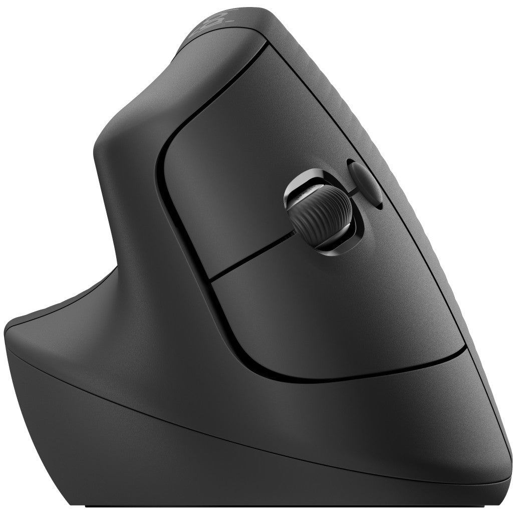 Logitech Lift za poslovanje. Za ljevake. Vertikalni dizajn. Optički. RF bežični + Bluetooth. 4000 DPI. Grafit.