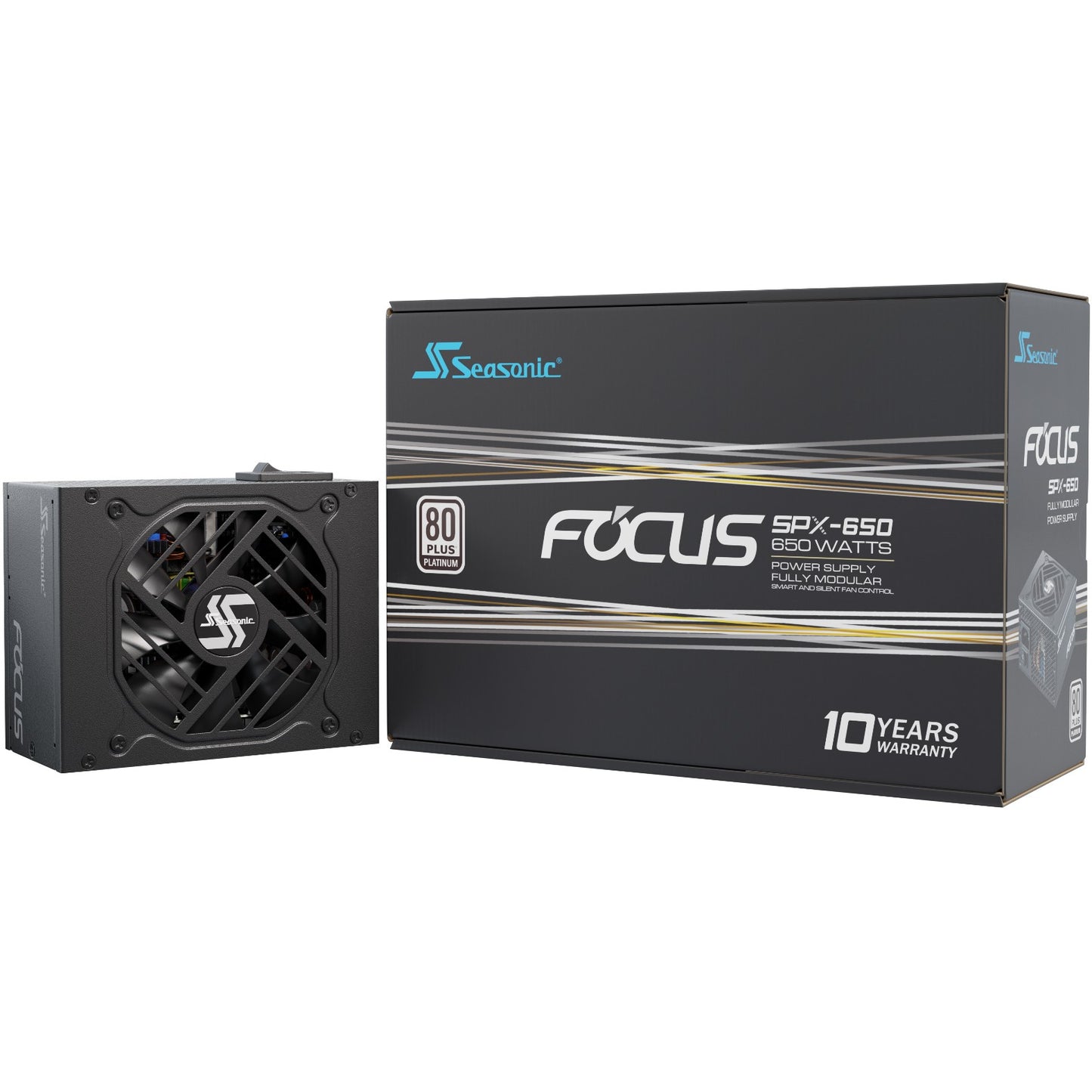 Seasonic FOCUS-SPX-650. 650 W. 100 - 240 V. 50 - 60 Hz. 9 - 4,5 A. 120 W. 648 W
