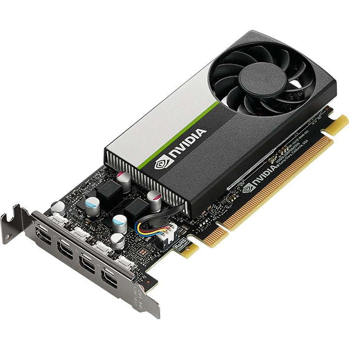 PNY VCNT1000-SB. T1000. 4GB. GDDR6. 128 bita. 7680 x 4320 piksela. PCI Express x16 3.0