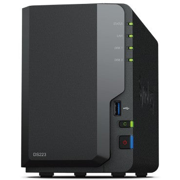 Synology DiskStation DS223. NAS. Desktop. Realtek. RTD1619B. 2GB. DDR4