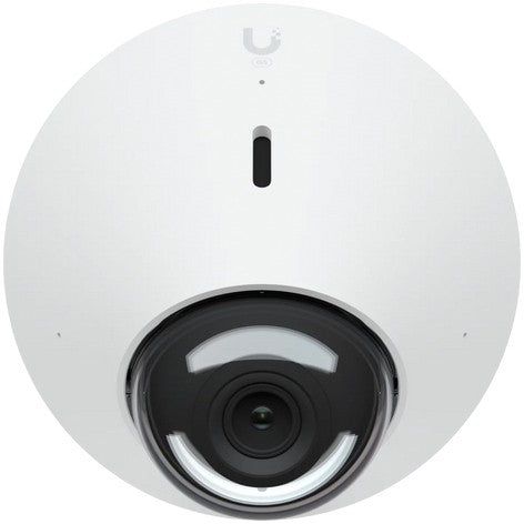 Ubiquiti UVC-G5 Dome IP sigurnosna kamera. Za unutrašnju i vanjsku upotrebu. Žičana. ARM Cortex-A7. FCC. IC. CE. Montaža na plafon/zid.