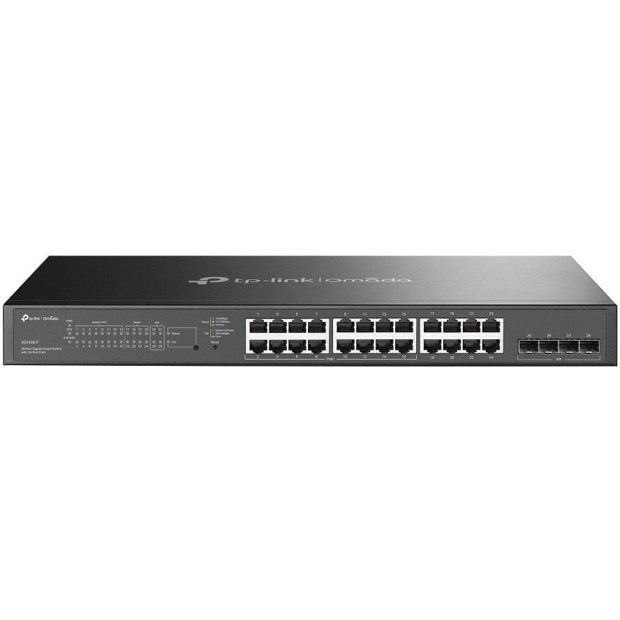 TP-Link Omada SG2428LP. Upravljani. L2/L2+. Gigabit Ethernet (10/100/1000). Napajanje preko Etherneta (PoE). Montaža u rack.