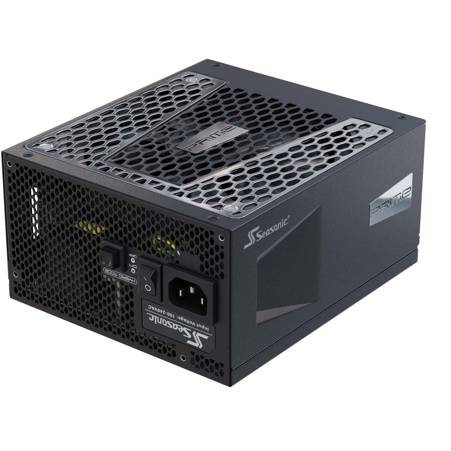 Seasonic Prime-TX-1300. 1300 W. 100 - 240 V. 50 - 60 Hz. 15 - 7,5 A. 125 W. 1296 W
