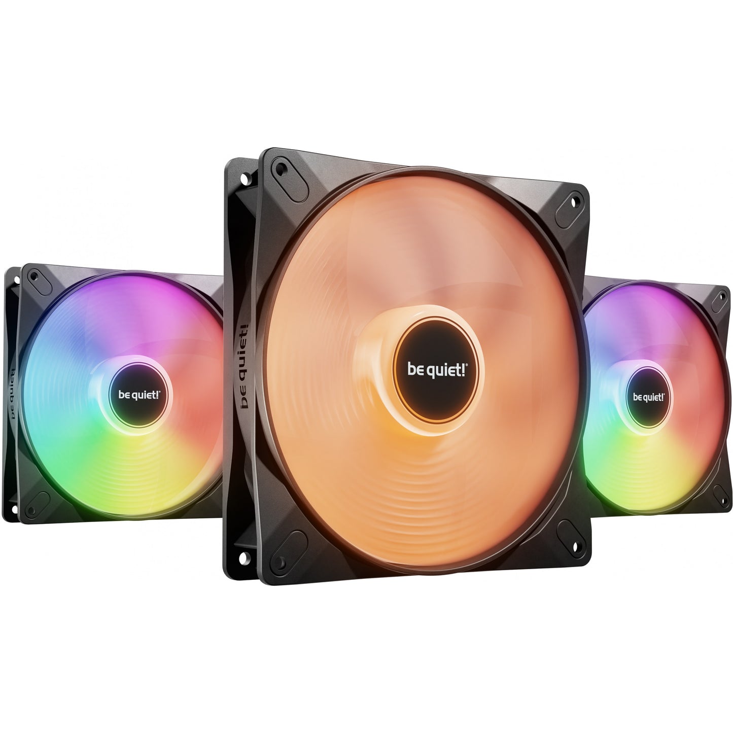 be quiet! LIGHT WINGS LX 140mm PWM 3-paket crnih ventilatora. 14 cm. 1200 RPM. 95 m³/h. Crni.