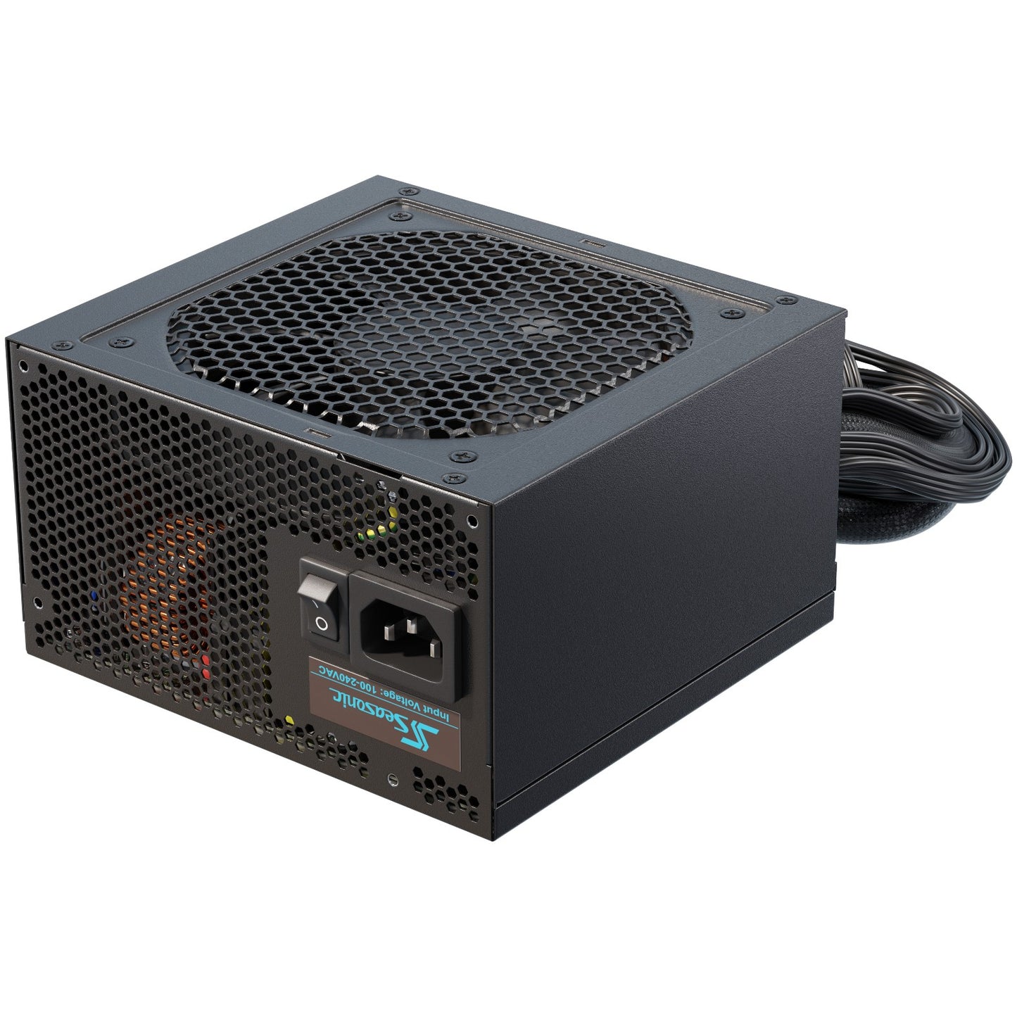 Seasonic G12 GM. 650 W. 100 - 240 V. 50/60 Hz. 10 A. 100 W. 648 W