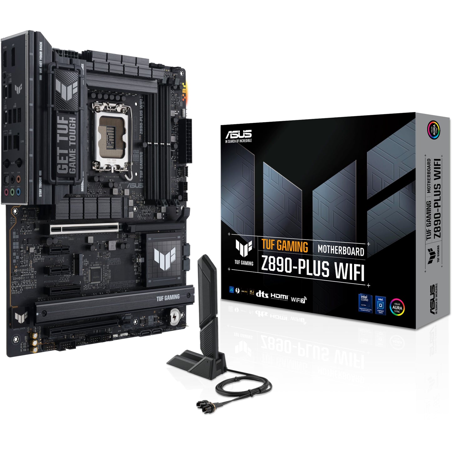 ASUS TUF GAMING Z890-PLUS WIFI. Intel. LGA 1851 (Socket V1). Intel Core Ultra (Serija 2). DDR5 SDRAM. 192GB. DIMM