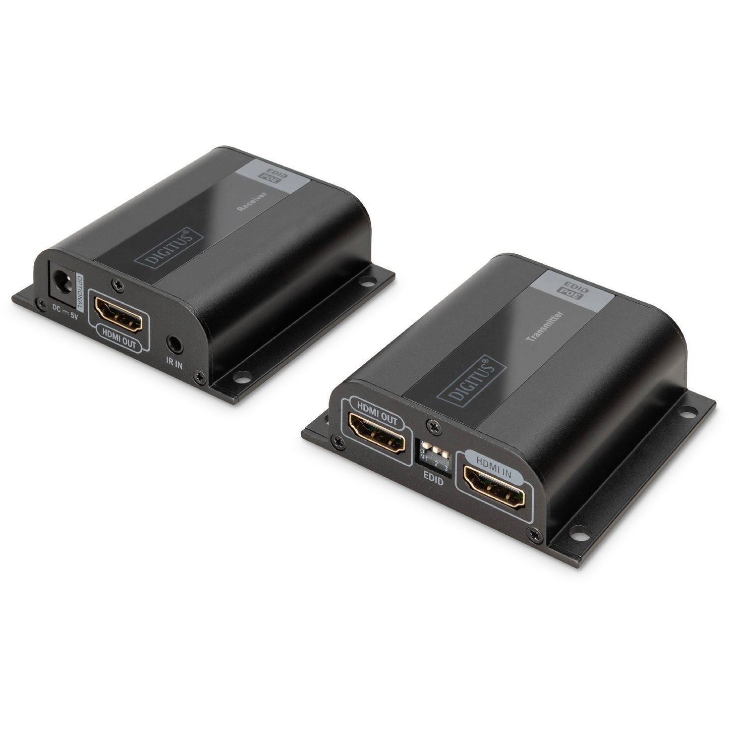Digitus HDMI Extender Set. Full HD. 50 m. 1920 x 1080 piksela. AV predajnik i prijemnik. 50 m. Žični. Crni. HDCP.