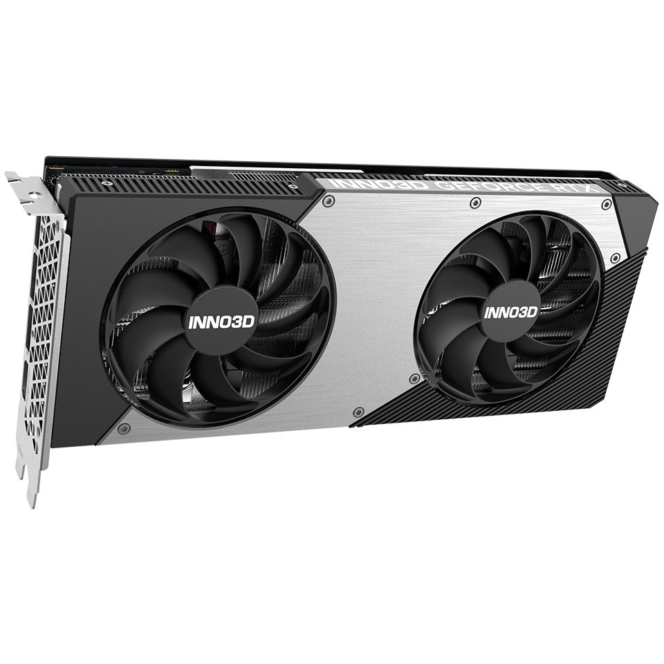 INNO3D GeForce RTX 5070 TWIN X2 OC. GeForce RTX 5070. 12GB. GDDR7. 192 bita. PCI Express 5.0. 2 ventilatora