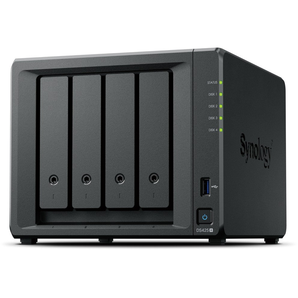 Synology DiskStation DS425+. NAS. Intel® Celeron®. J4125. 2GB. DDR4. 0TB