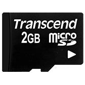 Transcend TS2GUSD. 2GB. MicroSD. NAND. 20MB/s. 13MB/s. Crna.
