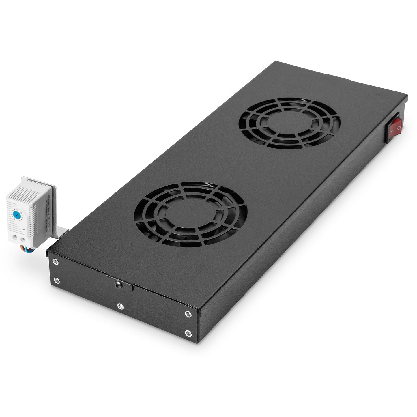 Digitus ventilatorska jedinica za varijabilnu montažu od 483 mm (19"). Ploča ventilatora. Integrisani ventilator. 276 m³/h. Crna. 9 dijelova. 5,2 kg