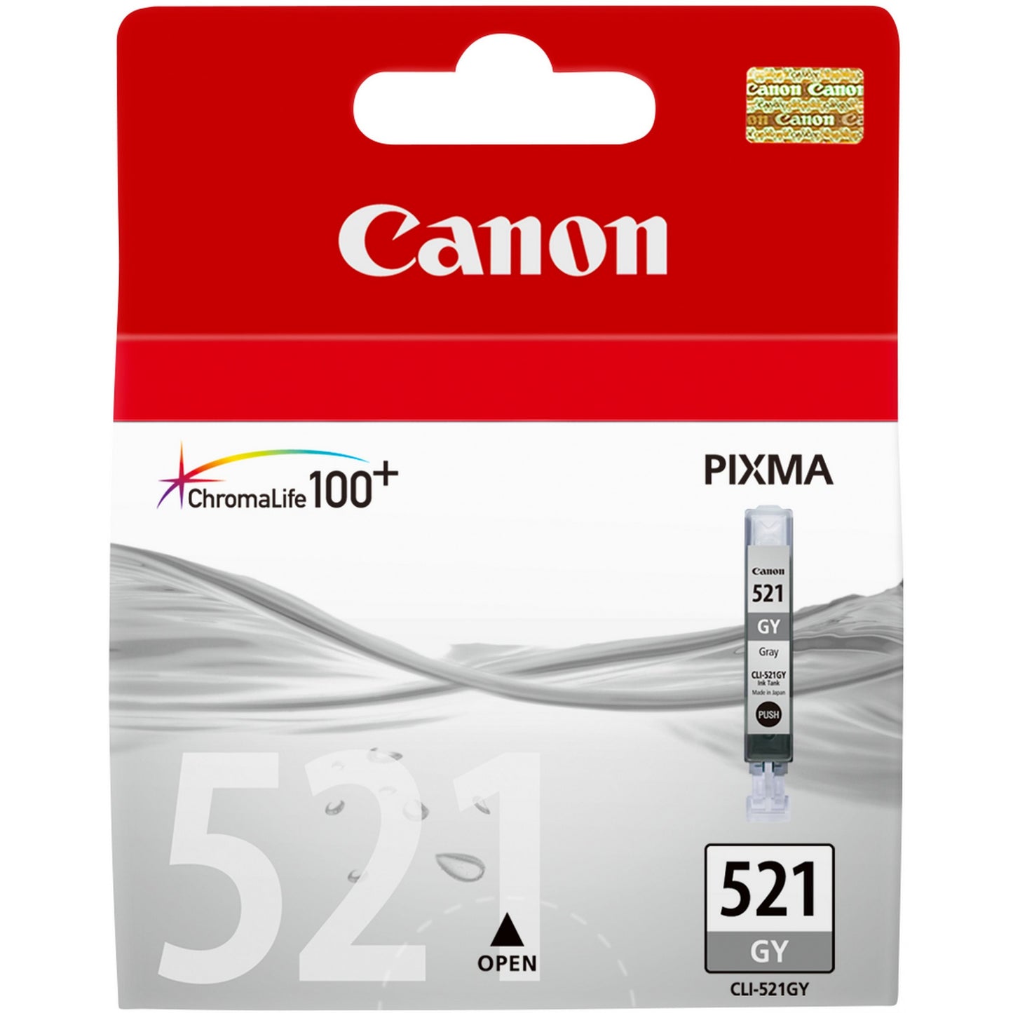 Canon CLI-521GY siva tinta. Siva. Tinta na bazi pigmenta. 1 komad.