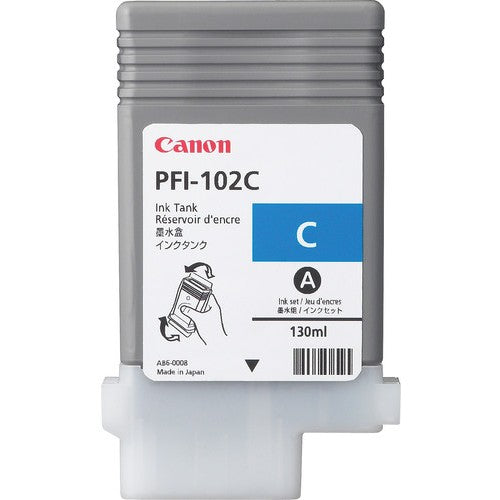 Canon PFI-102C. Cijan. 130 ml