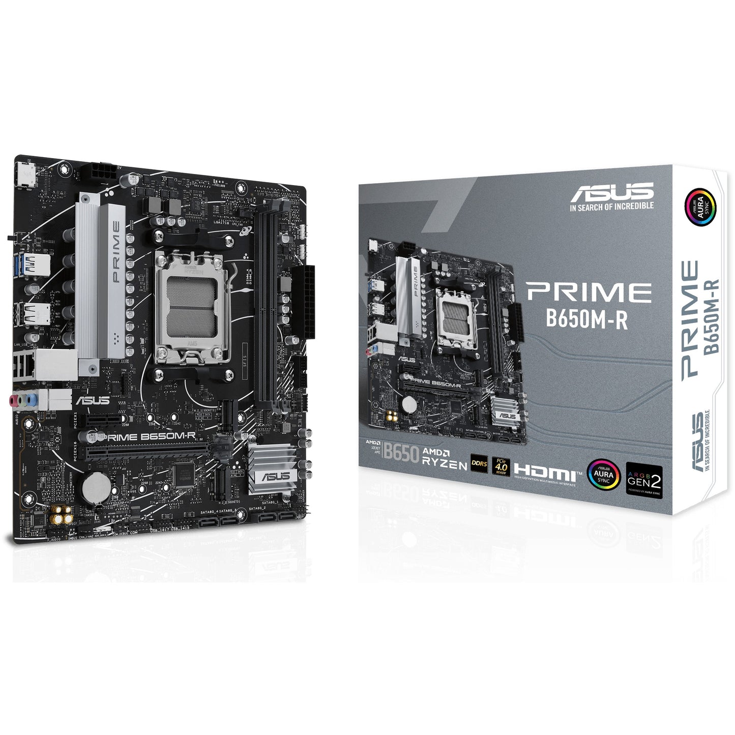 ASUS PRIME B650M-R. AMD. Podnožje AM5. AMD Ryzen 8000 serija. AMD Ryzen 7000 serija. Podnožje AM5. DDR5 SDRAM. 96GB