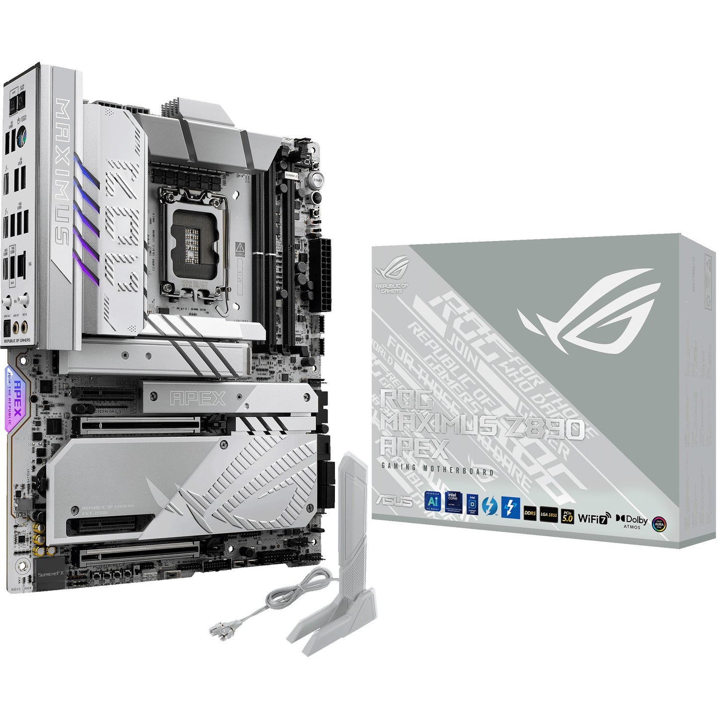 ASUS ROG MAXIMUS Z890 APEX. Intel. LGA 1851 (Socket V1). Intel Core Ultra (Serija 2). LGA 1851. DDR5 SDRAM. 96GB
