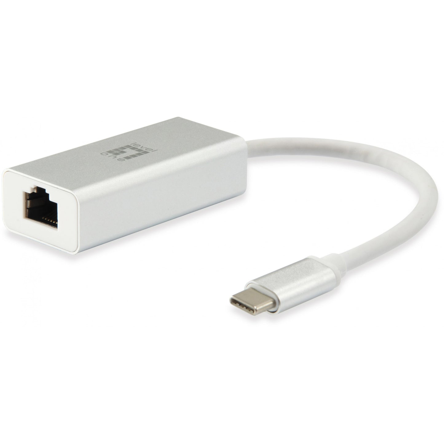 LevelOne USB-0402 Gigabit USB-C mrežni adapter. Žični. USB tip-C. Ethernet. 1000 Mbps. Srebrni. Bijeli.