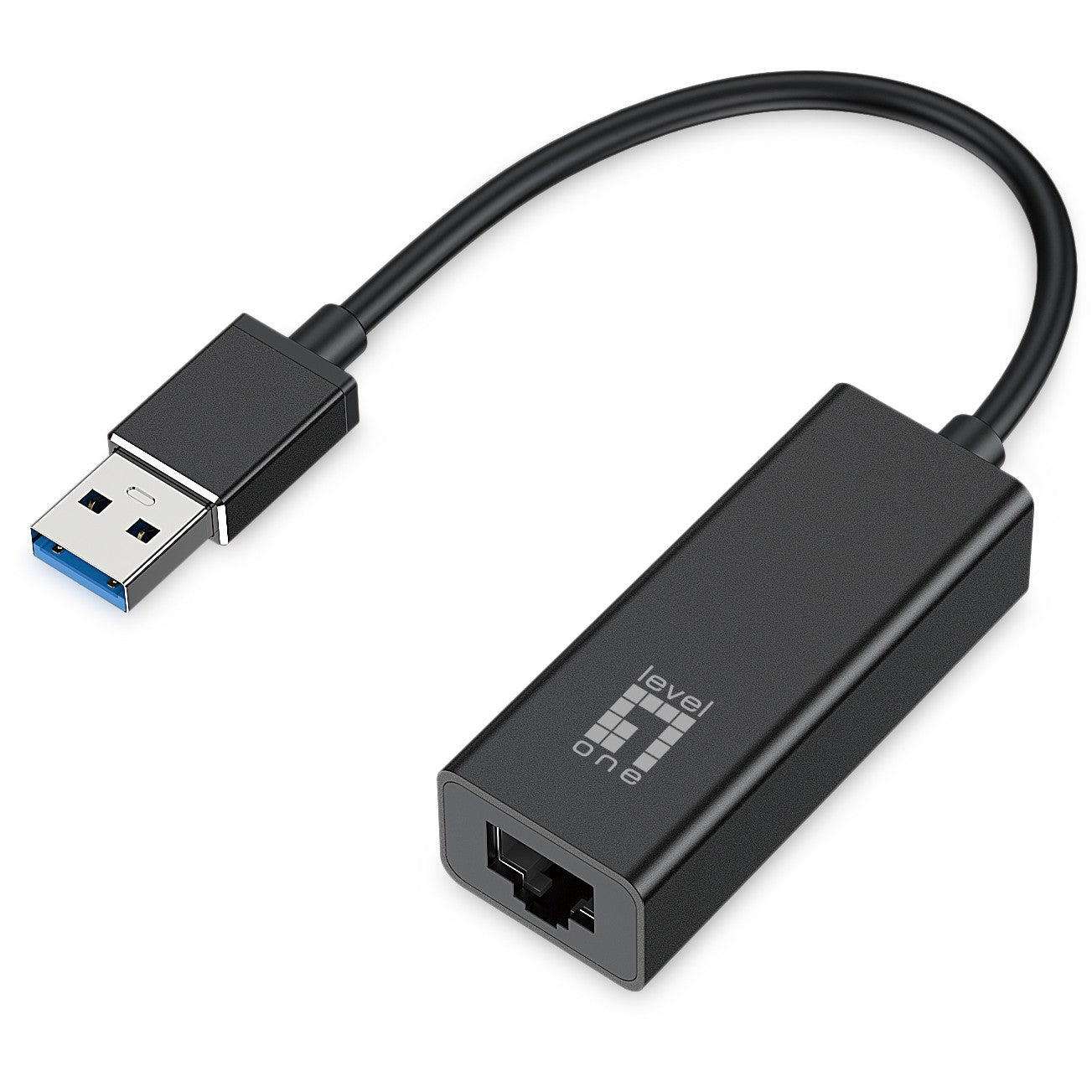 LevelOne USB-0401 Gigabit USB mrežni adapter. Žični. USB. Ethernet. 1000 Mbps. Crni