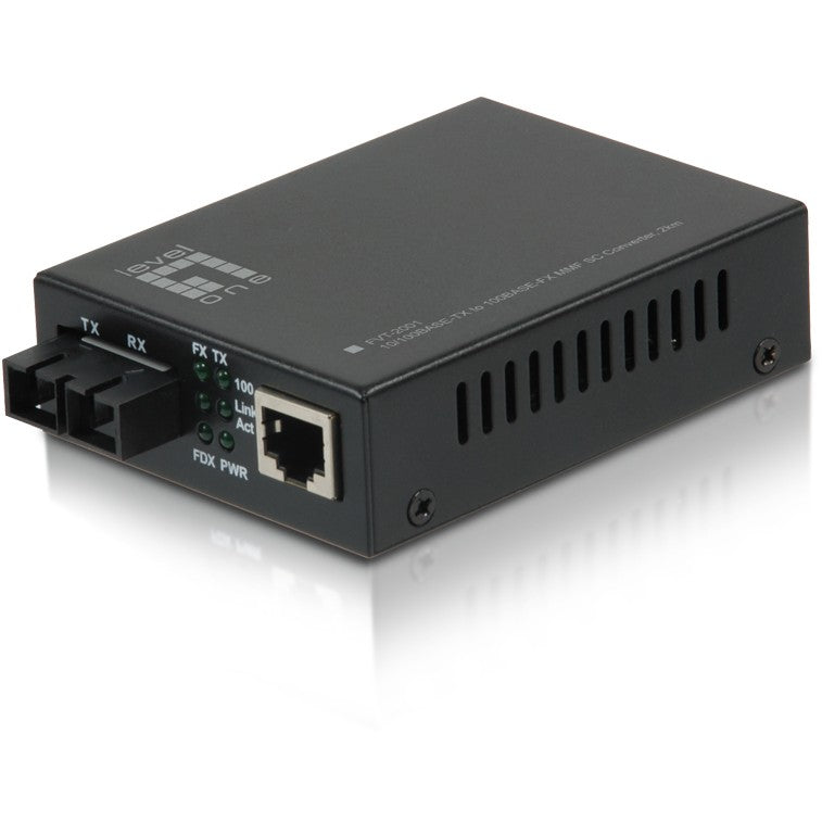 LevelOne FVT-2001. 100 Mbps. 10Base-T. 100Base TX. 100Base FX. IEEE 802.3. IEEE 802.3u. IEEE 802.3x. Brzi Ethernet. 10.100 Mbps