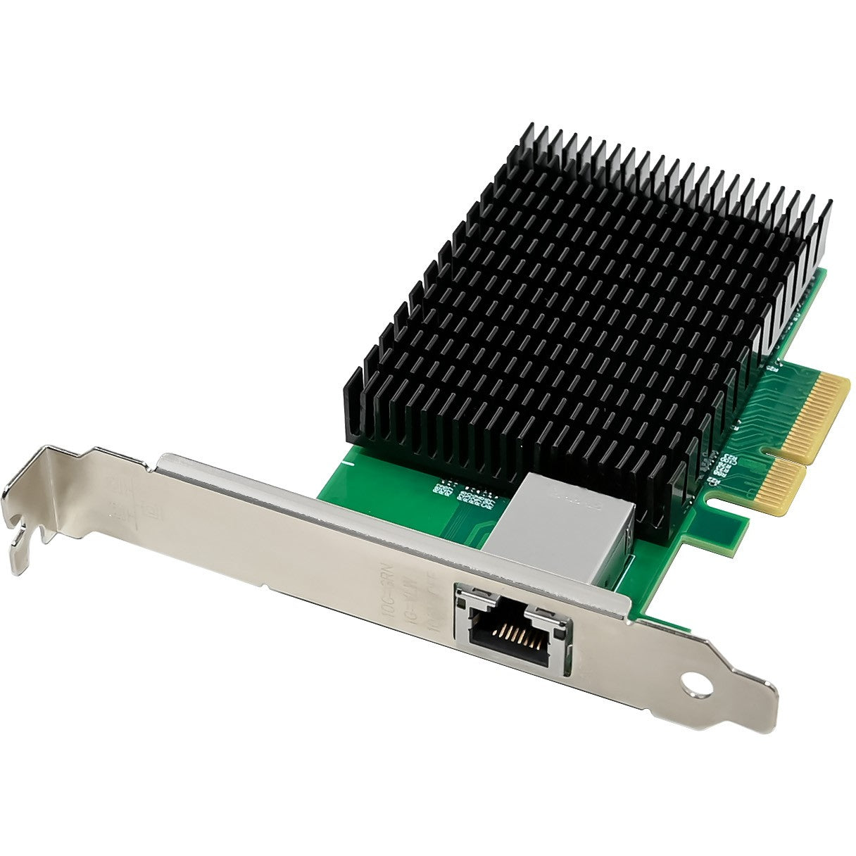 LevelOne 10-gigabitna PCIe mrežna kartica. 1 x RJ45. Ugrađena. Žičana. PCI Express. Ethernet. 10000 Mbps. Zelena