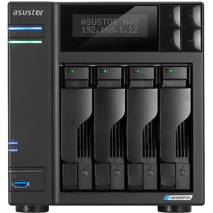 Asustor LOCKERSTOR 4 Gen2 (AS6704T). NAS. Desktop. Intel® Celeron® N. N5105. 4GB. DDR4