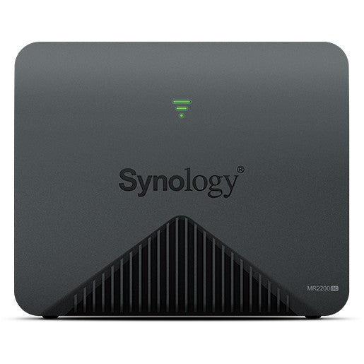 Synology MR2200AC. Wi-Fi 5 (802.11ac). Dvofrekventni (2.4 GHz/5 GHz). Ethernet/LAN. Crni. Stolni ruter