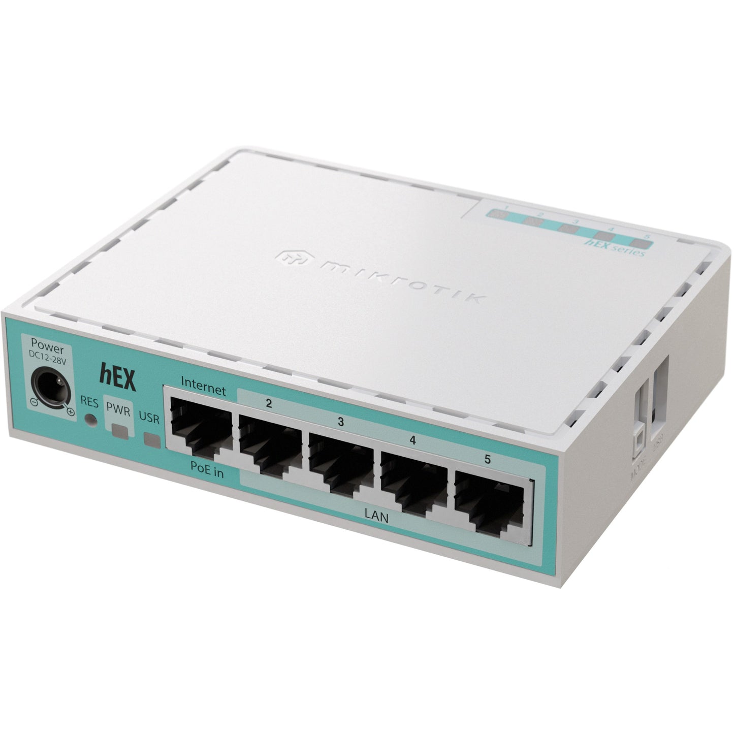 Mikrotik hEX. Ethernet WAN. Gigabit Ethernet. Bijelo