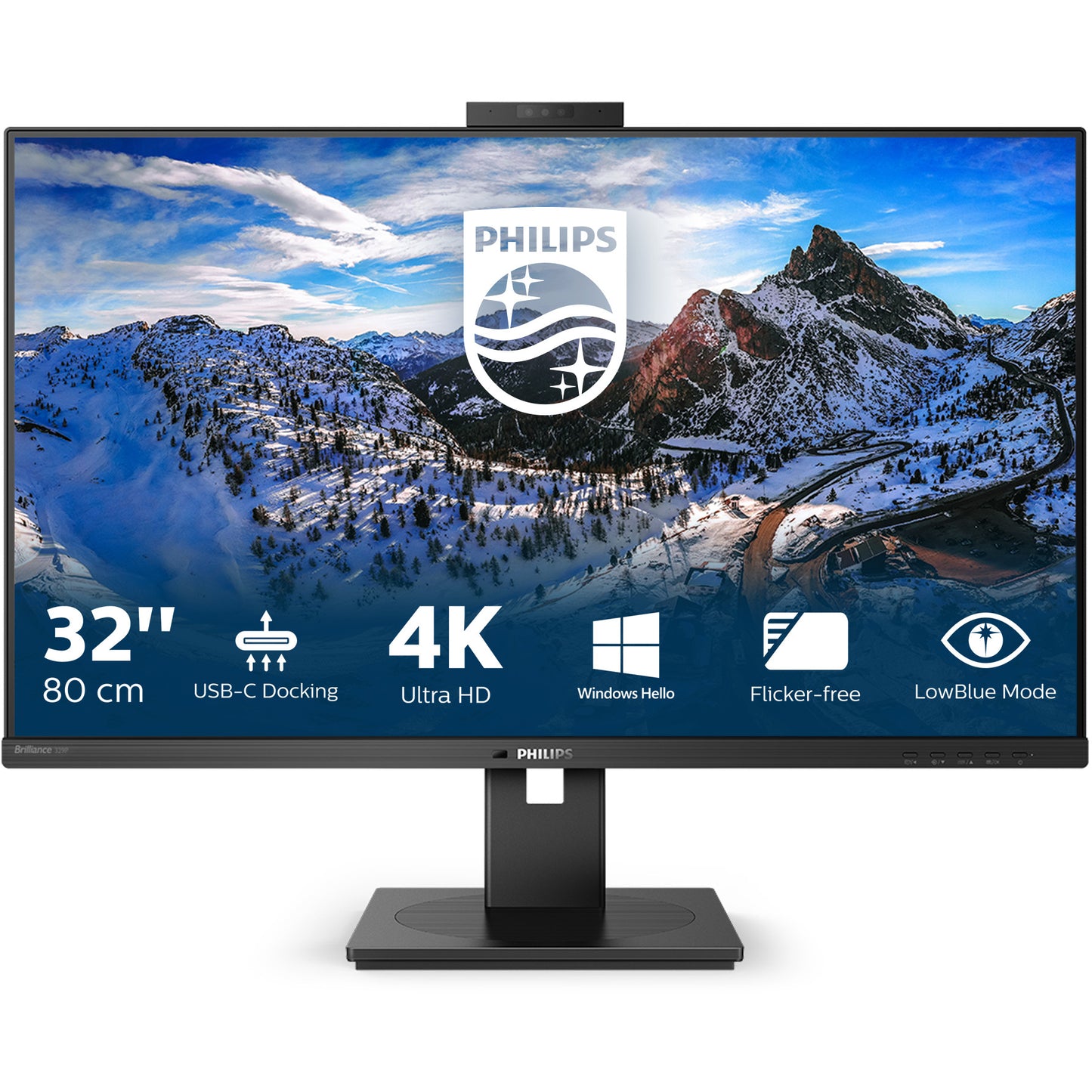 Philips P Line 329P1H/00. 80 cm (31,5"). 3840 x 2160 piksela. 4K Ultra HD. LED. 4 ms. Crni.