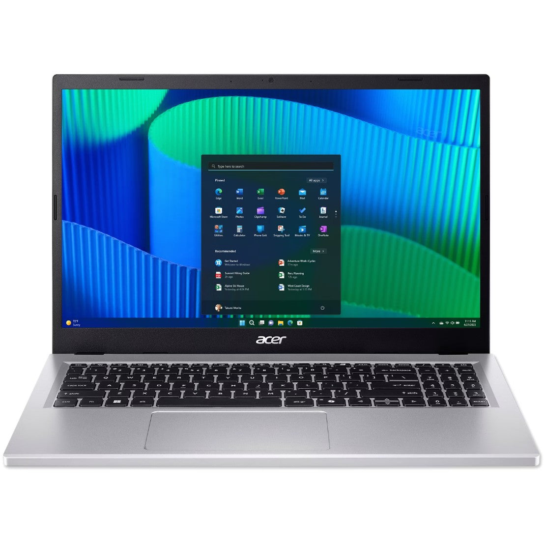 Acer Extensa 15 EX215-57-TCO-3290. Intel® Core™ i3. 39,6 cm (15,6"). 1920x1080 piksela. 8 GB. 256 GB. Windows 11 Pro Education.