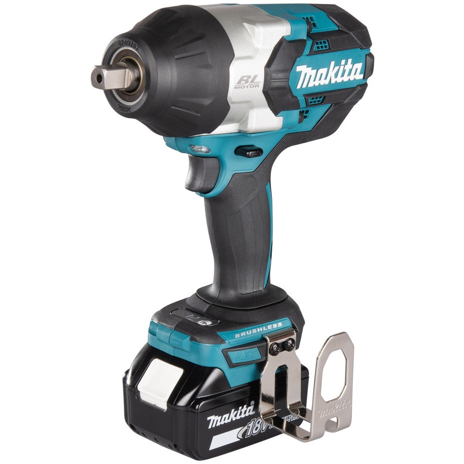 Makita DTW1004Z. Udarni odvijač. Bez četkica. Crna. Tirkizna. 1/2". 2200 o/min. 1050 Nm