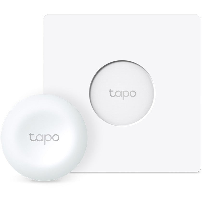 TP-Link Tapo S200D. Pametni dimmer. Vanjski. Dugmad. Rotirajuća kontrola. Bijela. 886–922 MHz. Baterija.