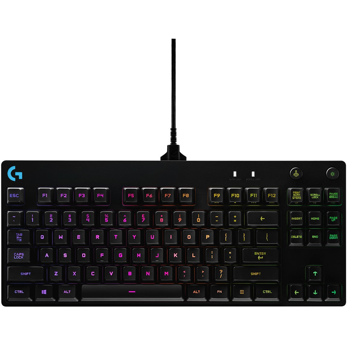 Logitech G 920-009390. Žični. USB. Mehanička tastatura. AZERTY. RGB LED. Crna.