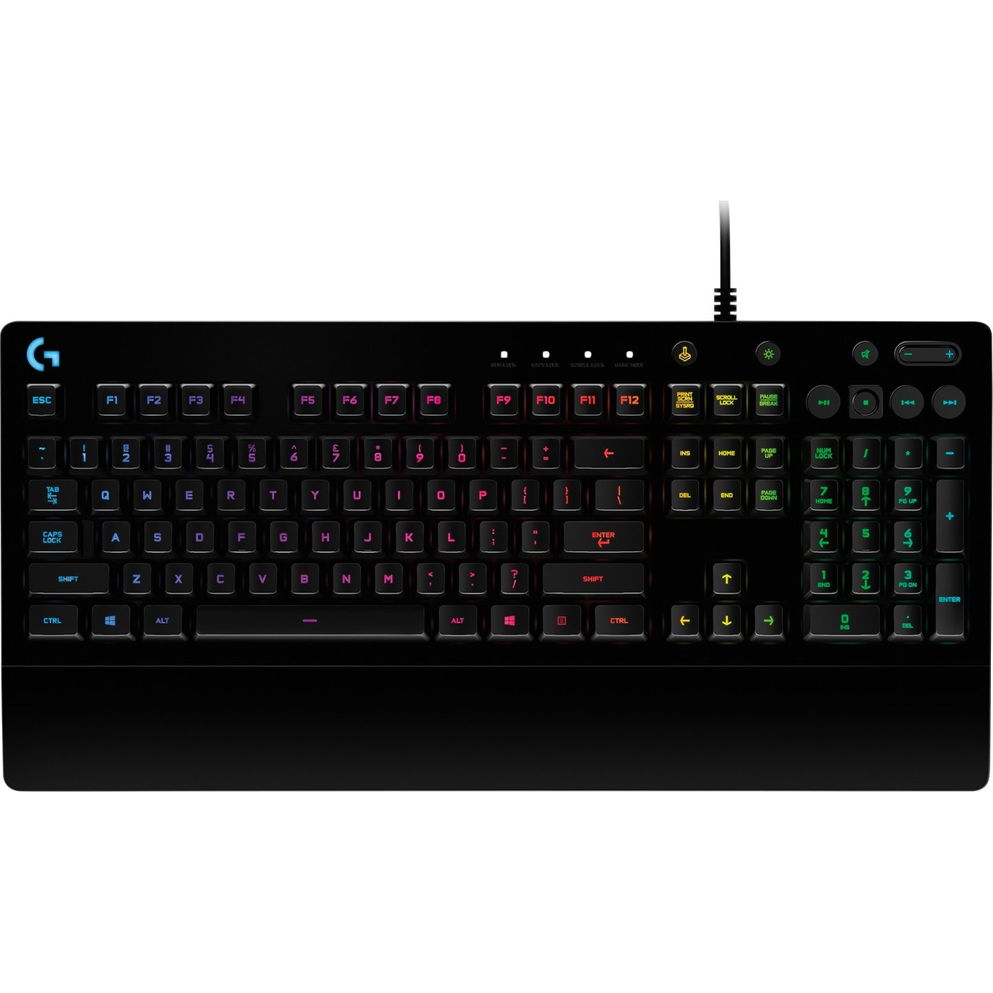 Logitech G 920-010739. Žični. USB. Mehanička tastatura. QWERTZ raspored. RGB LED. Crna.