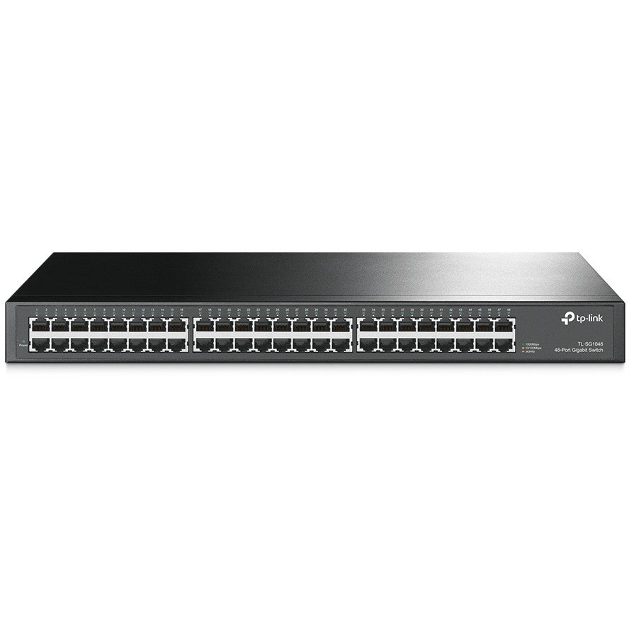 TP-Link 48-portni gigabitni rackmount switch. Neupravljan. Gigabit Ethernet (10/100/1000). Puni dupleks. Montaža u rack. 1U